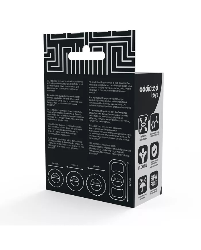 ADDICTED TOYS - ENSEMBLE DANNEAU PÉNIAL 4 PIÈCES