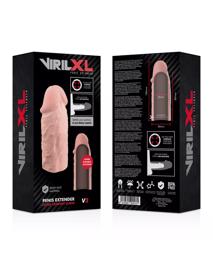 VIRILXL - EXTENSION NATURELLE DU PÉNIS EN SILICONE LIQUIDE V3 VIRILXL - EXTENSION NATURELLE DU PÉNIS EN SILICONE LIQUIDE V3