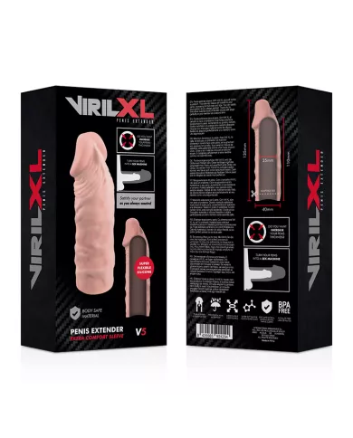 VIRILXL - EXTENSION NATURELLE DU PÉNIS EN SILICONE LIQUIDE V5