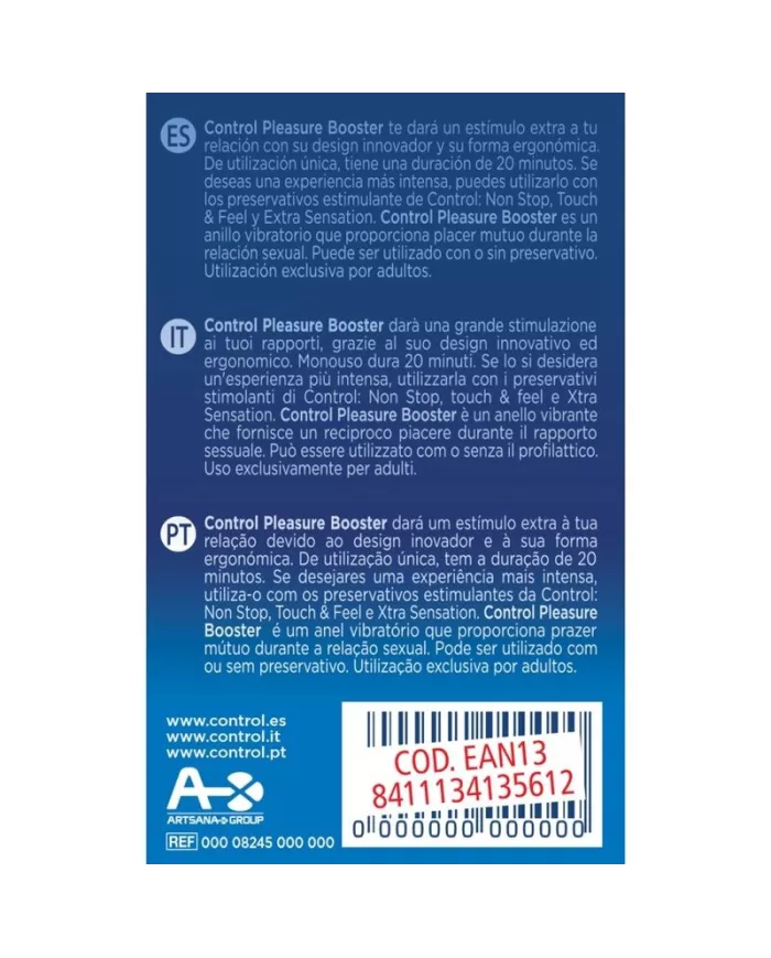 CONTROL - ANNEAU VIBRATEUR PLEASURE BOOSTER CONTROL - ANNEAU VIBRATEUR PLEASURE BOOSTER