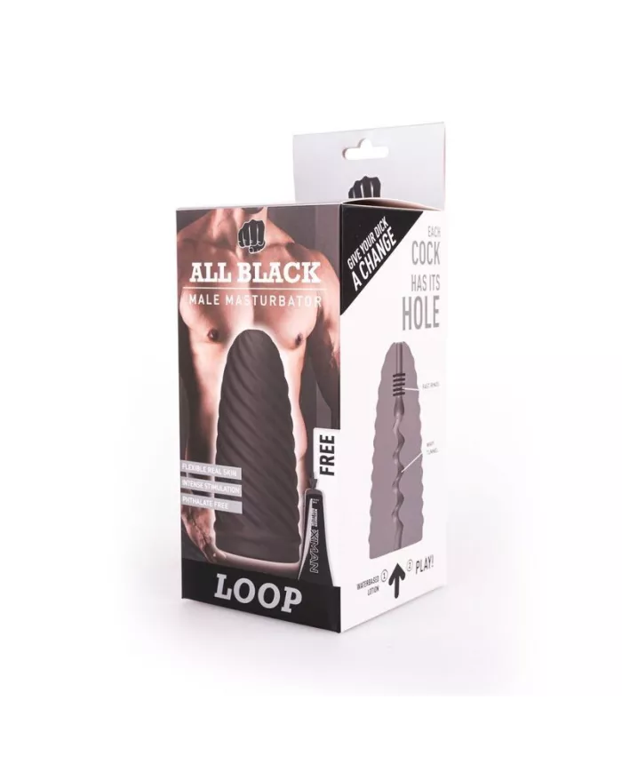 ALL BLACK - BOUCLE DE MASTURBATEUR MODÈLE 1 ALL BLACK - BOUCLE DE MASTURBATEUR MODÈLE 1