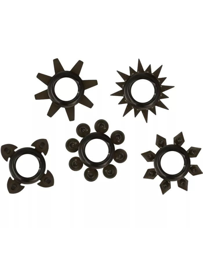 OHMAMA - LOT DE 5 ANNEAUX TESTICULES ET PÉNIS EN SILICONE OHMAMA - LOT DE 5 ANNEAUX TESTICULES ET PÉNIS EN SILICONE