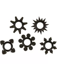 OHMAMA - LOT DE 5 ANNEAUX TESTICULES ET PÉNIS EN SILICONE OHMAMA - LOT DE 5 ANNEAUX TESTICULES ET PÉNIS EN SILICONE