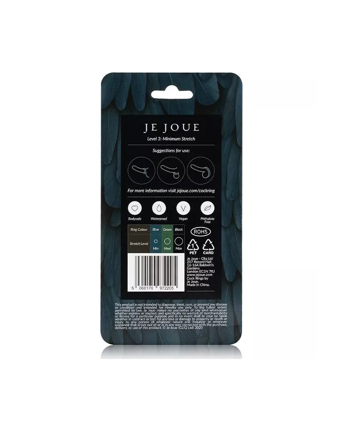 JE JOUE - BAGUE SILICONE BLEUE STRANGULATION MINIMUM JE JOUE - BAGUE SILICONE BLEUE STRANGULATION MINIMUM