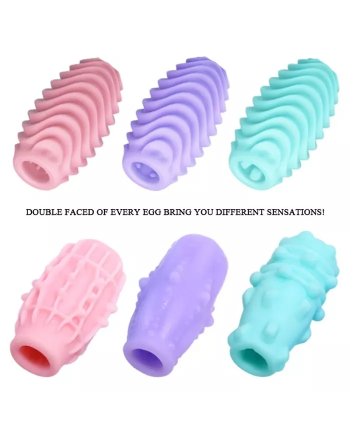 PRETTY LOVE - OEUF MASTURBATEUR DOUBLE FACE 15 UNITÉS PRETTY LOVE - OEUF MASTURBATEUR DOUBLE FACE 15 UNITÉS