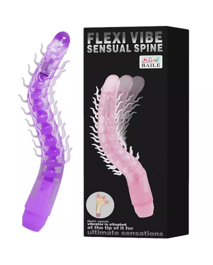 BAILE - FLEXI VIBE SENSUAL SPINE GODE VIBRANT PLIABLE LILAS 23.5 CM BAILE - FLEXI VIBE SENSUAL SPINE GODE VIBRANT PLIABLE LILAS 23.5 CM