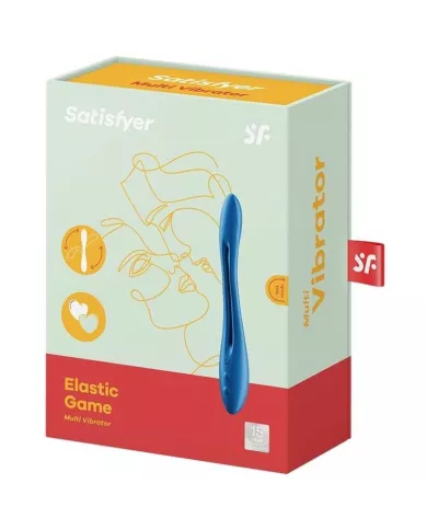 SATISFYER - VIBRATEUR MULTI ÉLASTIQUE GAME BLEU