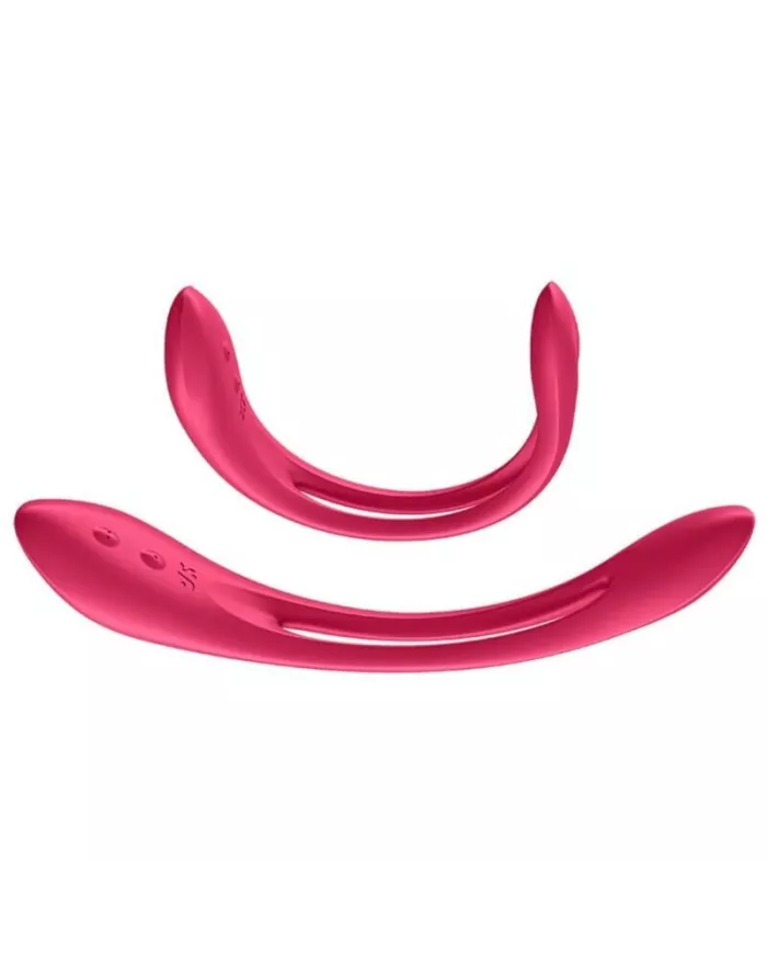 SATISFYER - VIBRATEUR MULTI ELASTIC JOY ROUGE