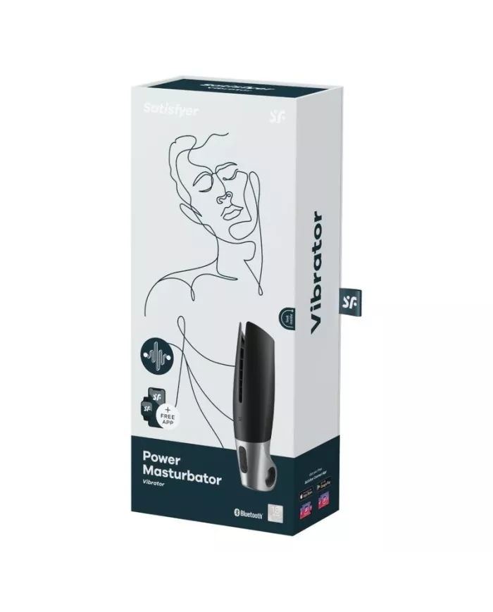 SATISFYER - MASTURBATEUR PUISSANT NOIR