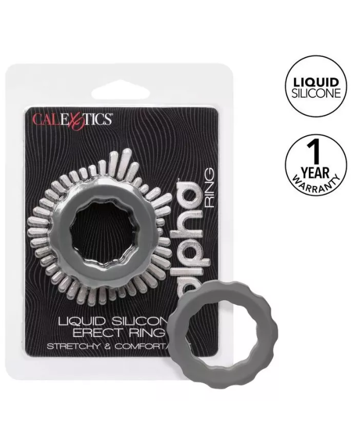 CALEXOTICS - BAGUE ALPHA ERECT GRIS CALEXOTICS - BAGUE ALPHA ERECT GRIS