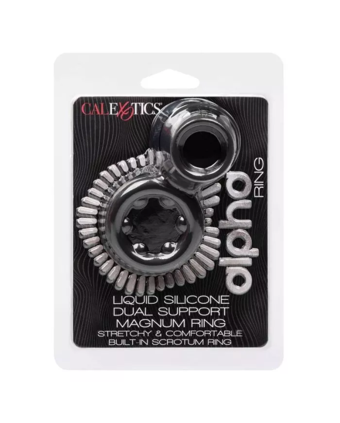 CALEXOTICS - BAGUE ALPHA DUAL MAGNUM NOIR CALEXOTICS - BAGUE ALPHA DUAL MAGNUM NOIR