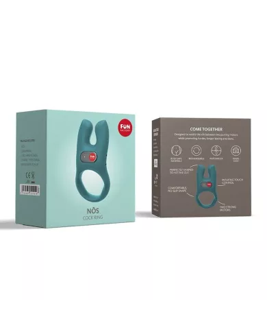 FUN FACTORY - ANNEAU PÉNIEN VIBRANT NOS BLEU MER PROFONDE