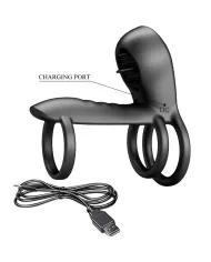 PRETTY LOVE - GAINE PÉNIS JAMMY 12 VIBRATIONS AVEC LANGUE EN SILICONE RECHARGEABLE PRETTY LOVE - GAINE PÉNIS JAMMY 12 VIBRATIONS AVEC LANGUE EN SILICONE RECHARGEABLE