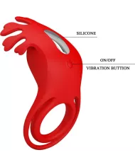 PRETTY LOVE - ANNEAU VIBRATEUR RUBEN 7 VIBRATIONS SILICONE ROUGE PRETTY LOVE - ANNEAU VIBRATEUR RUBEN 7 VIBRATIONS SILICONE ROUGE