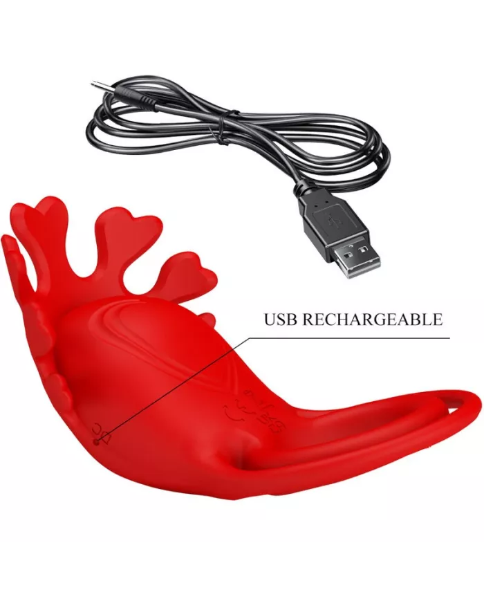 PRETTY LOVE - ANNEAU VIBRATEUR RUBEN 7 VIBRATIONS SILICONE ROUGE PRETTY LOVE - ANNEAU VIBRATEUR RUBEN 7 VIBRATIONS SILICONE ROUGE