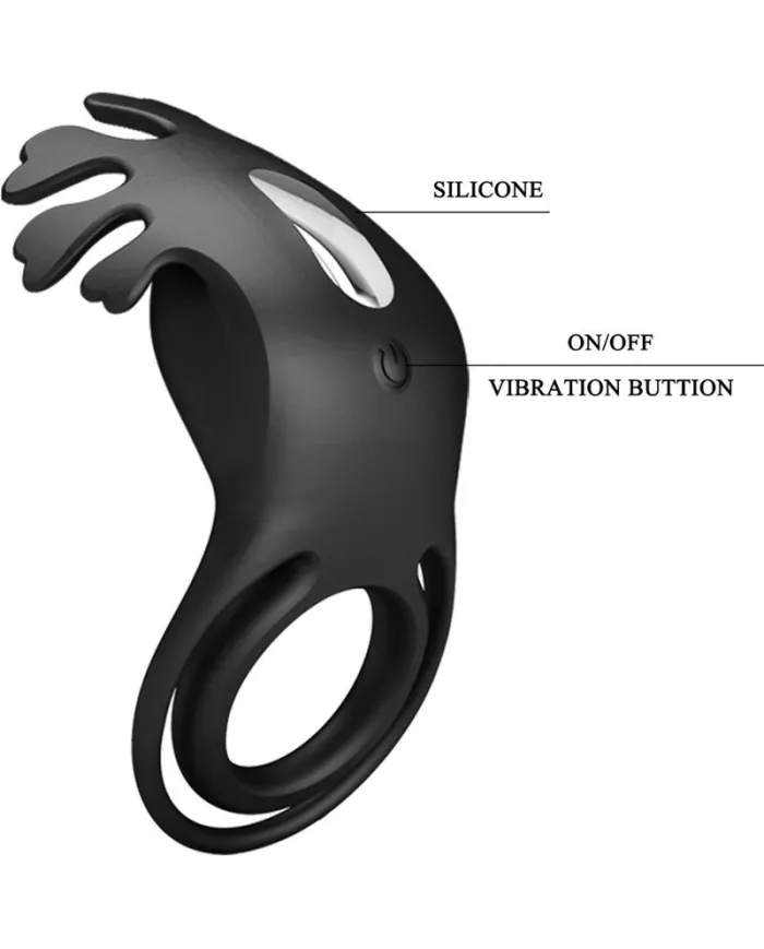PRETTY LOVE - ANNEAU VIBRATEUR RUBEN 7 VIBRATIONS SILICONE NOIR PRETTY LOVE - ANNEAU VIBRATEUR RUBEN 7 VIBRATIONS SILICONE NOIR