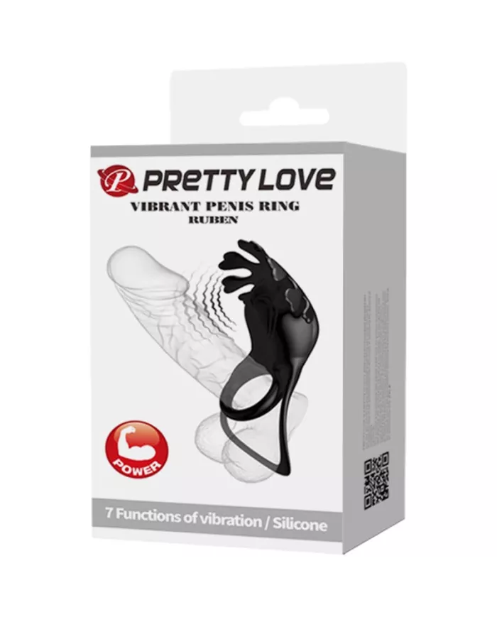 PRETTY LOVE - ANNEAU VIBRATEUR RUBEN 7 VIBRATIONS SILICONE NOIR PRETTY LOVE - ANNEAU VIBRATEUR RUBEN 7 VIBRATIONS SILICONE NOIR