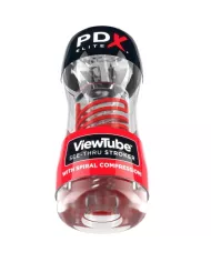 PDX ELITE - STROKER VIEWTUBE 2 SPIRALE COMPRESSION TRANSPARENT