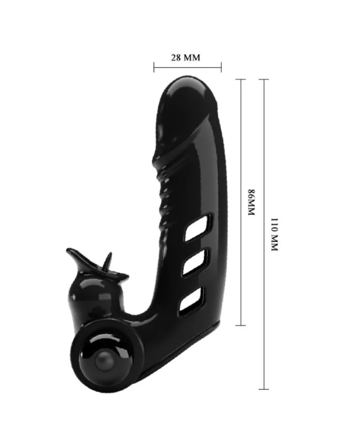 PRETTY LOVE - COUVERCLE DE DOIGT VIBRATEUR CORBIN NOIR