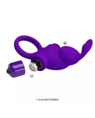 PRETTY LOVE - ANNEAU VIBRATEUR I RABBIT POUR PÉNIS VIOLET PRETTY LOVE - ANNEAU VIBRATEUR I RABBIT POUR PÉNIS VIOLET