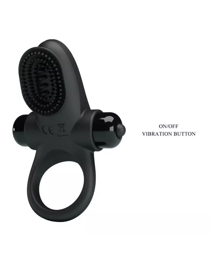 PRETTY LOVE - VIBRATOR RING II POUR LE PÉNIS NOIR PRETTY LOVE - VIBRATOR RING II POUR LE PÉNIS NOIR