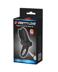 PRETTY LOVE - VIBRATOR RING II POUR LE PÉNIS NOIR PRETTY LOVE - VIBRATOR RING II POUR LE PÉNIS NOIR