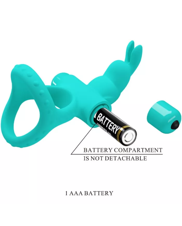 PRETTY LOVE - ANNEAU VIBRATEUR LAPIN VERT FIGGY