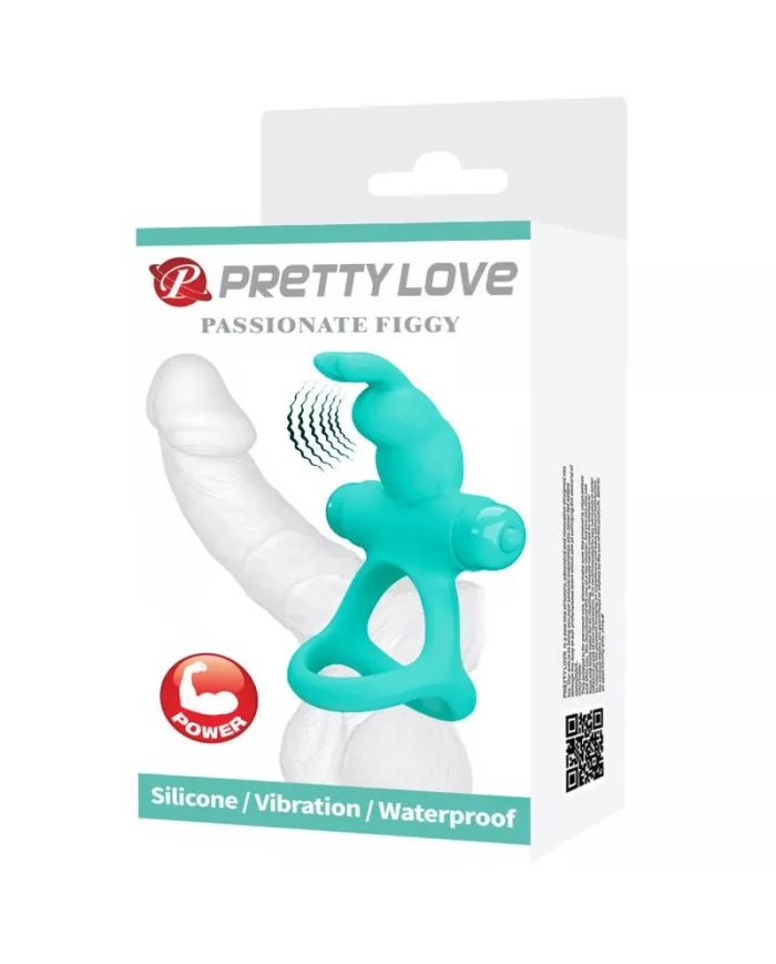 PRETTY LOVE - ANNEAU VIBRATEUR LAPIN VERT FIGGY