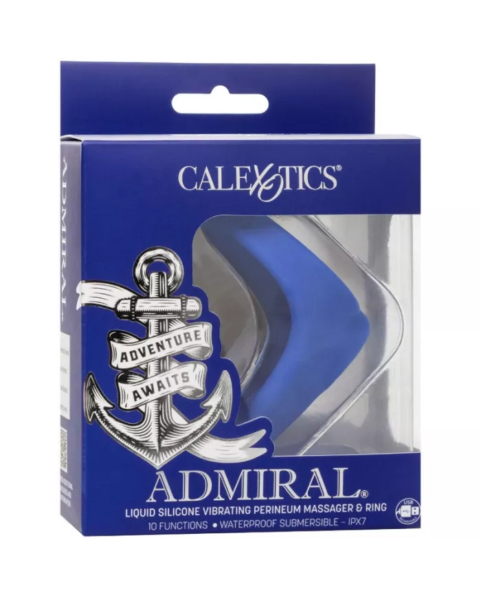 CALEXOTICS - ADMIRAL MASSEUR DE PÉRINÉE BLEU CALEXOTICS - ADMIRAL MASSEUR DE PÉRINÉE BLEU