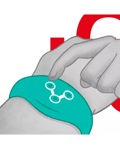 WATCHME - MONTRE À TECHNOLOGIE SANS FIL BLEU VERT WATCHME - MONTRE À TECHNOLOGIE SANS FIL BLEU VERT