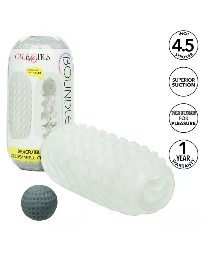 CALEXOTICS - BOUNDLESS RÉVERSIBLE SQUISHY BALL STROKE JAUNE CALEXOTICS - BOUNDLESS RÉVERSIBLE SQUISHY BALL STROKE JAUNE