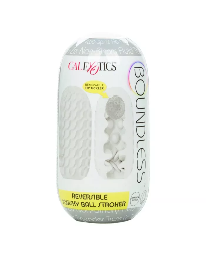 CALEXOTICS - BOUNDLESS RÉVERSIBLE SQUISHY BALL STROKE JAUNE CALEXOTICS - BOUNDLESS RÉVERSIBLE SQUISHY BALL STROKE JAUNE