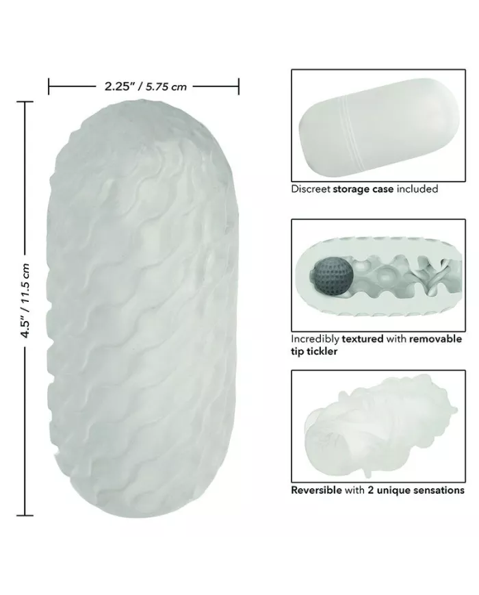 CALEXOTICS - BOUNDLESS RÉVERSIBLE SQUISHY BALL STROKE JAUNE CALEXOTICS - BOUNDLESS RÉVERSIBLE SQUISHY BALL STROKE JAUNE