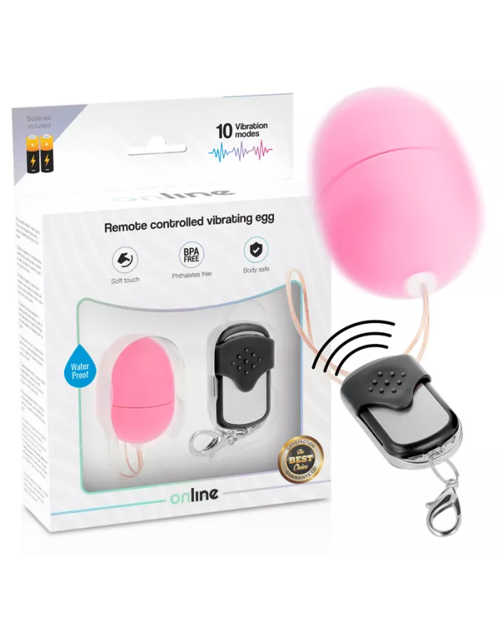 ONLINE - OEUF VIBRANT TÉLÉCOMMANDE S ROSE ONLINE - OEUF VIBRANT TÉLÉCOMMANDE S ROSE