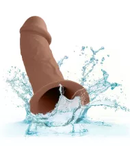 CALEXOTICS - EXTENSION PERFORMANCE MAXX RÉALISTE AVEC HARNAIS PEAU MARRON CALEXOTICS - EXTENSION PERFORMANCE MAXX RÉALISTE AVEC HARNAIS PEAU MARRON