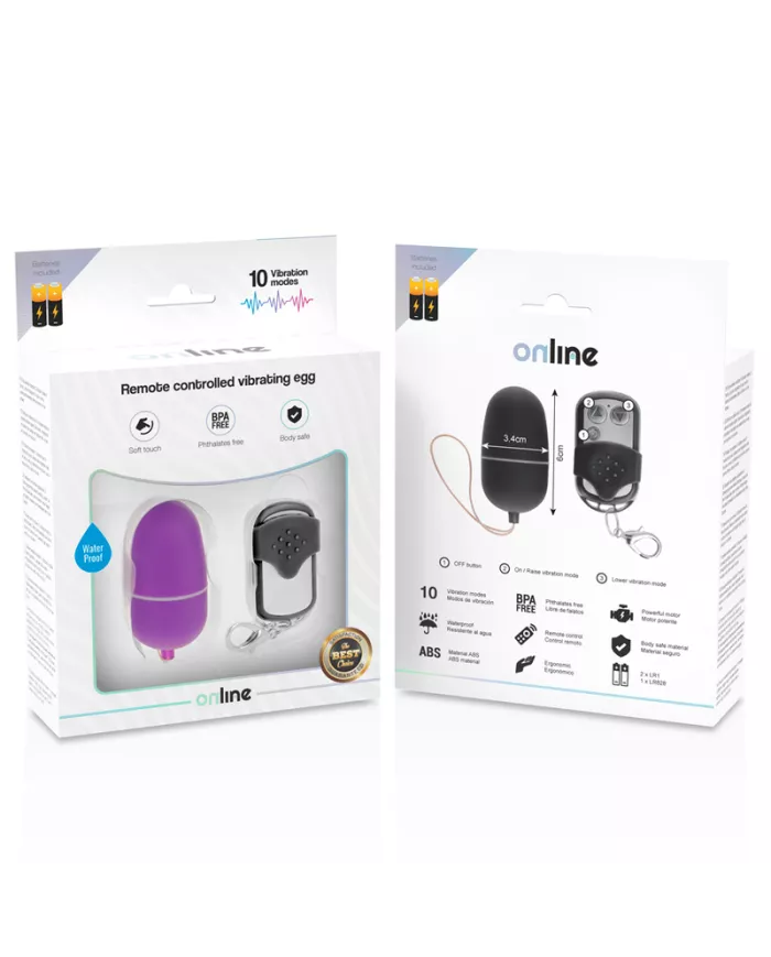 ONLINE - OEUF VIBRANT TÉLÉCOMMANDE M LILAS ONLINE - OEUF VIBRANT TÉLÉCOMMANDE M LILAS