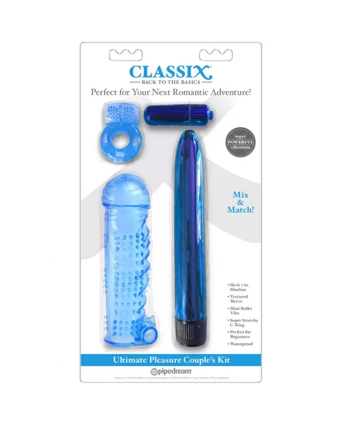 CLASSIX - KIT DE PLAISIR ULTIME POUR COUPLES AZUL CLASSIX - KIT DE PLAISIR ULTIME POUR COUPLES AZUL