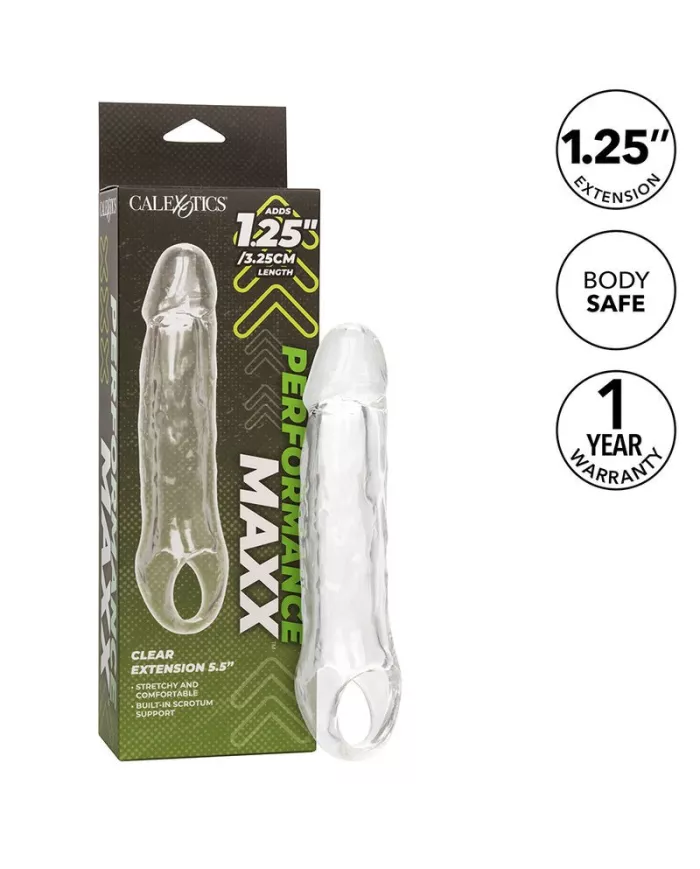 CALEXOTICS - EXTENSION PERFORMANCE MAXX CLEAR 5,5 TRANSPARENTE CALEXOTICS - EXTENSION PERFORMANCE MAXX CLEAR 5,5 TRANSPARENTE