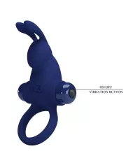 PRETTY LOVE - JIRO BAGUE LAPIN AVEC VIBRATION BLEU PRETTY LOVE - JIRO BAGUE LAPIN AVEC VIBRATION BLEU