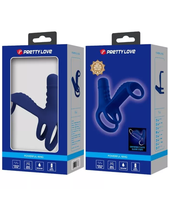 PRETTY LOVE - ANNEAU VIBRANT ELISH AVEC EXTENSION BLEU PRETTY LOVE - ANNEAU VIBRANT ELISH AVEC EXTENSION BLEU