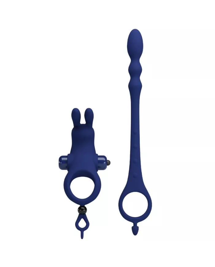 PRETTY LOVE - AYAD ANNEAU VIBRATEUR LAPIN AVEC PLUG BLEU PRETTY LOVE - AYAD ANNEAU VIBRATEUR LAPIN AVEC PLUG BLEU