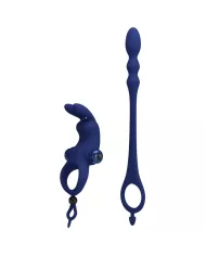 PRETTY LOVE - AYAD ANNEAU VIBRATEUR LAPIN AVEC PLUG BLEU PRETTY LOVE - AYAD ANNEAU VIBRATEUR LAPIN AVEC PLUG BLEU