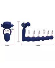 PRETTY LOVE - AJMAL ANNEAU VIBRANT AVEC PLUG BLEU PRETTY LOVE - AJMAL ANNEAU VIBRANT AVEC PLUG BLEU