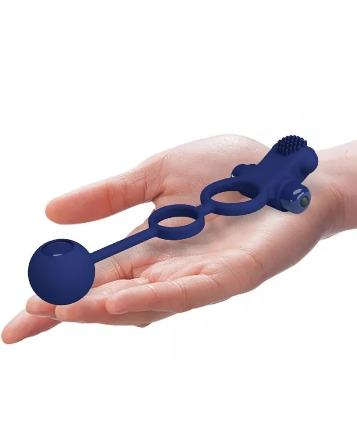 PRETTY LOVE - REMINGTON DOUBLE ANNEAU VIBRANT AVEC PLUG BLEU PRETTY LOVE - REMINGTON DOUBLE ANNEAU VIBRANT AVEC PLUG BLEU