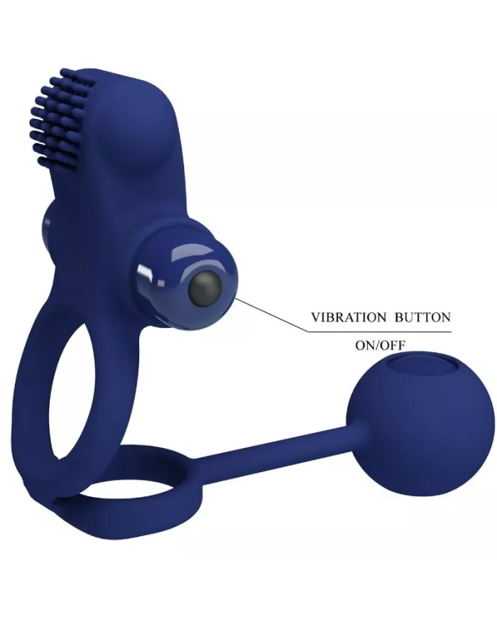 PRETTY LOVE - REMINGTON DOUBLE ANNEAU VIBRANT AVEC PLUG BLEU PRETTY LOVE - REMINGTON DOUBLE ANNEAU VIBRANT AVEC PLUG BLEU