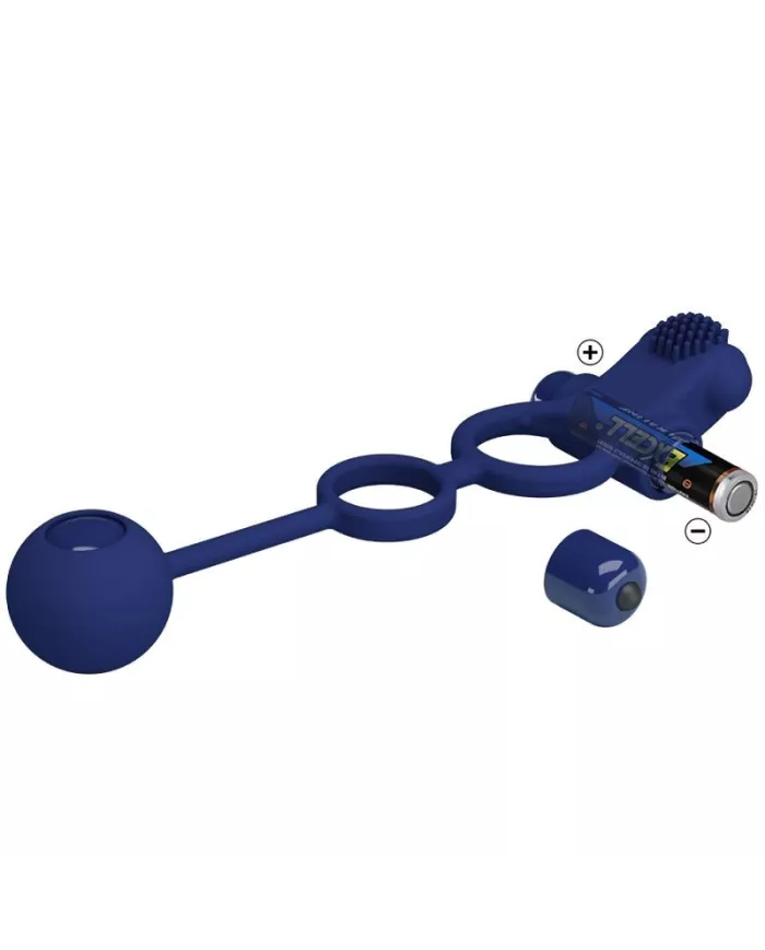 PRETTY LOVE - REMINGTON DOUBLE ANNEAU VIBRANT AVEC PLUG BLEU PRETTY LOVE - REMINGTON DOUBLE ANNEAU VIBRANT AVEC PLUG BLEU