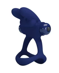 PRETTY LOVE - FRANCISCO DOUBLE ANNEAU VIBRANT LAPIN BLEU PRETTY LOVE - FRANCISCO DOUBLE ANNEAU VIBRANT LAPIN BLEU