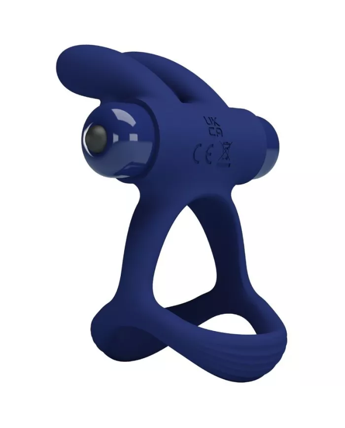 PRETTY LOVE - FRANCISCO DOUBLE ANNEAU VIBRANT LAPIN BLEU PRETTY LOVE - FRANCISCO DOUBLE ANNEAU VIBRANT LAPIN BLEU