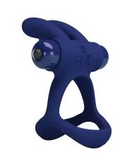 PRETTY LOVE - FRANCISCO DOUBLE ANNEAU VIBRANT LAPIN BLEU PRETTY LOVE - FRANCISCO DOUBLE ANNEAU VIBRANT LAPIN BLEU