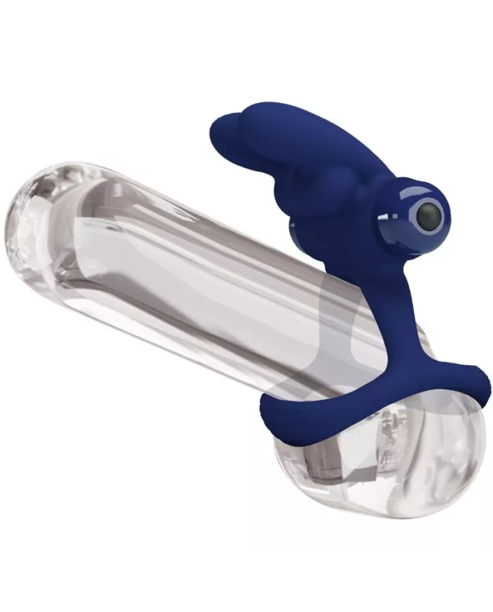 PRETTY LOVE - FRANCISCO DOUBLE ANNEAU VIBRANT LAPIN BLEU PRETTY LOVE - FRANCISCO DOUBLE ANNEAU VIBRANT LAPIN BLEU